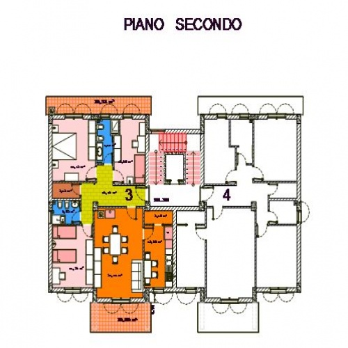 Alloggio .n. 3  secondo piano